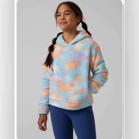 Athleta Girl So Snug Printed Sherpa Hoodie - Picture 2 of 8